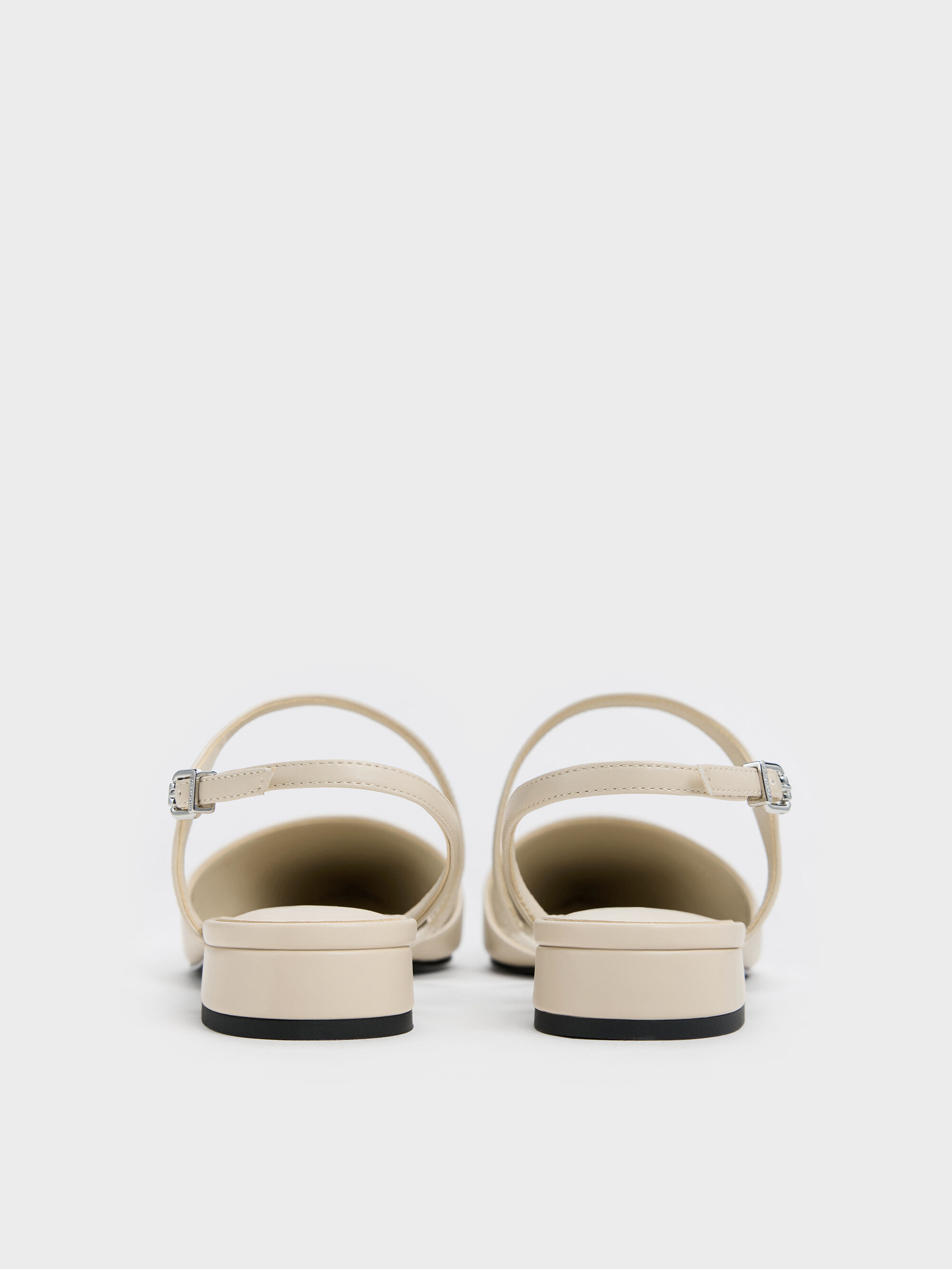 Chalk Cordelia Pointed Slingback Flats - Chalk - Shoes - CHARLES