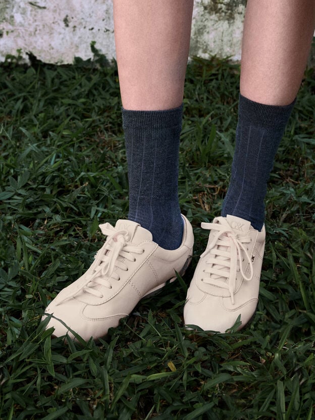 Jace Sneakers aus Leder, Kreidewei&szlig;, hi-res