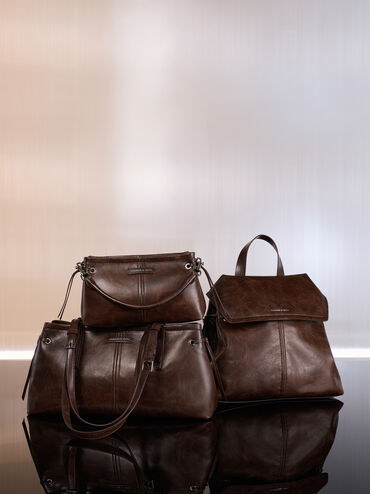 Borsa Noane con manico superiore, Distressed Coffee, hi-res