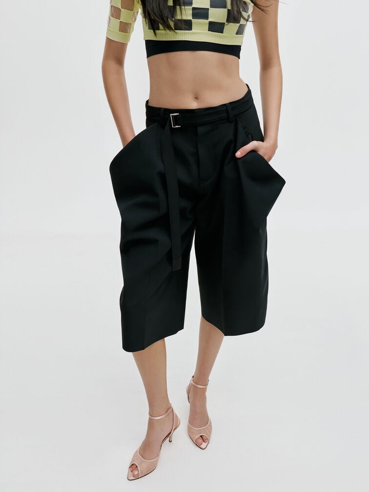 Escarpins à bout ouvert en dentelle et satin, Neutre, hi-res