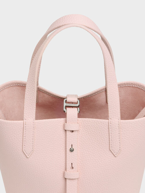 Beryl Belted Bucket Bag, Soft Pink, hi-res
