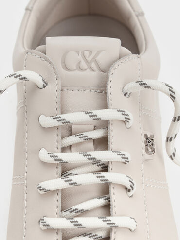 Jace Leather Sneakers, Chalk, hi-res