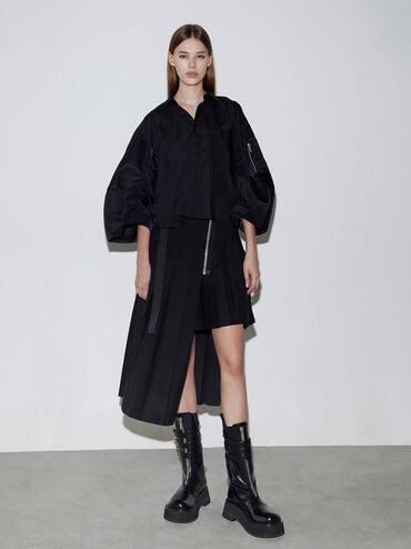 Stivali al polpaccio Nikki con tripla fibbia, Nero, hi-res