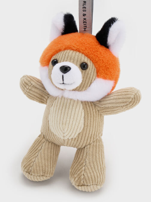 Breloque ours &agrave; chapeau renard Dodie, Multicolore, hi-res