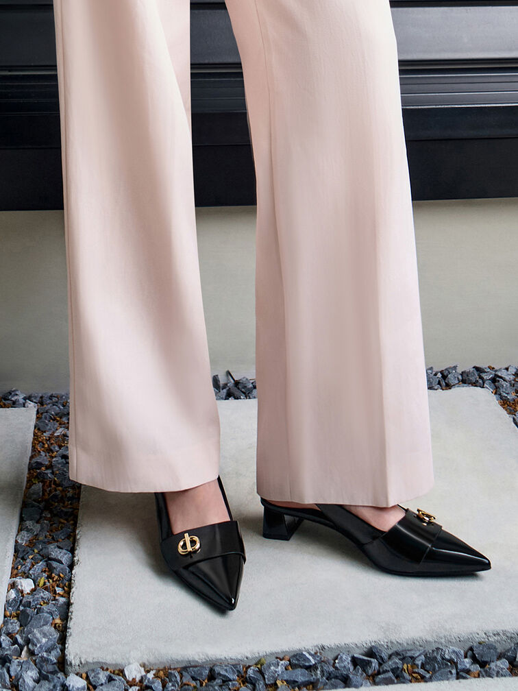 Marley Slingback Pumps, Black Box, hi-res