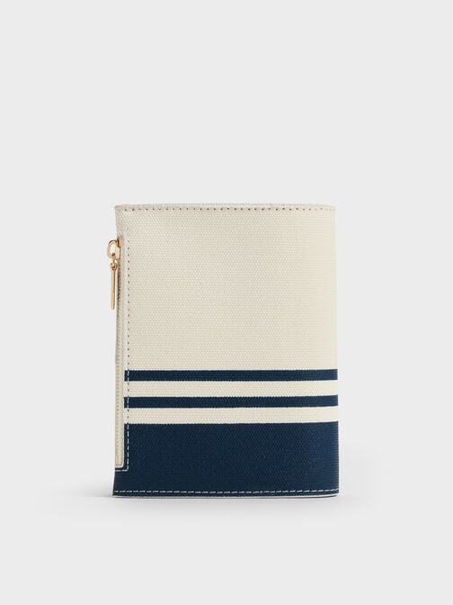 Noelle Canvas Striped Passport Holder, Multi, hi-res