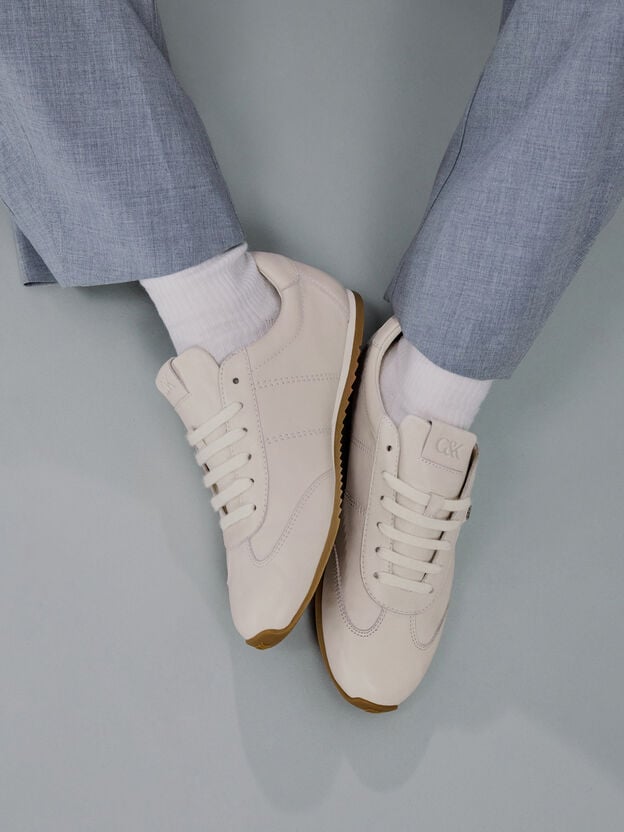 Jace Sneakers aus Leder, Kreidewei&szlig;, hi-res