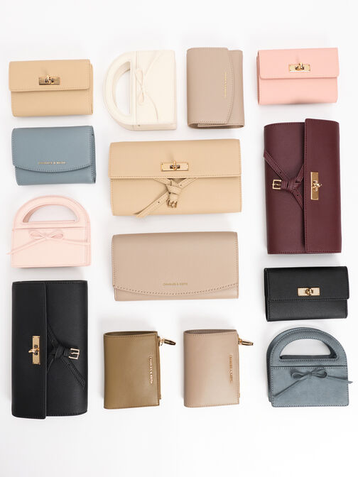 Tricha Turn-Lock Wallet, Sand Beige, hi-res