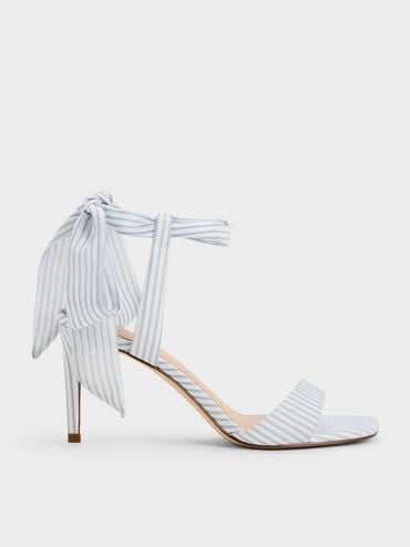 Eliana Striped Tie-Around Heels, Multi, hi-res