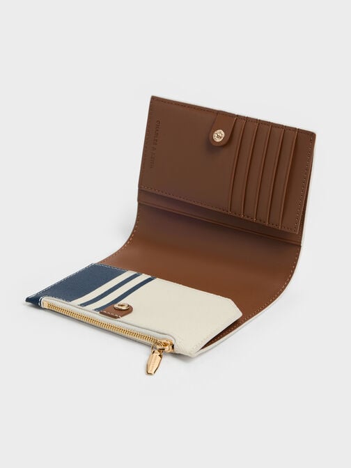 Noelle Canvas Striped Passport Holder, Multi, hi-res
