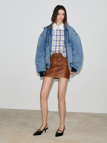 Czółenka Helena z perłową klamrą i niskim obcasem, Black Box, hi-res