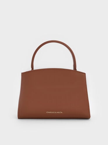 Sac &agrave; main en toile bicolore Aubrielle, Toile taupe, hi-res