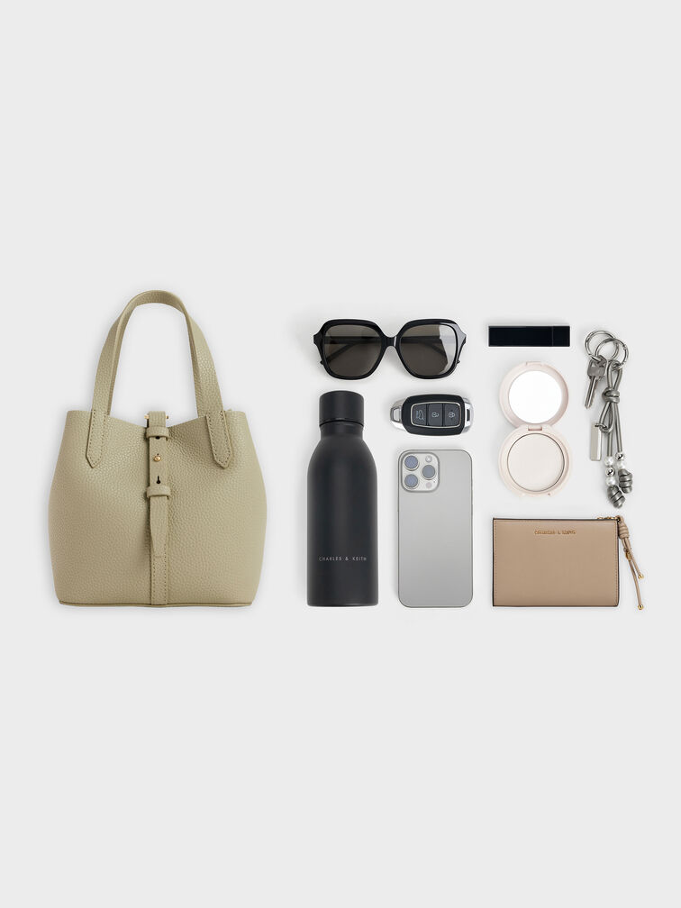Sac seau ceintur&eacute; Beryl, Pale Olive, hi-res