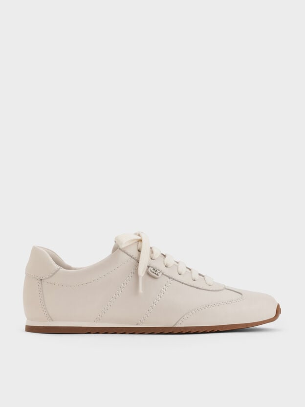 Jace Sneakers aus Leder, Kreidewei&szlig;, hi-res