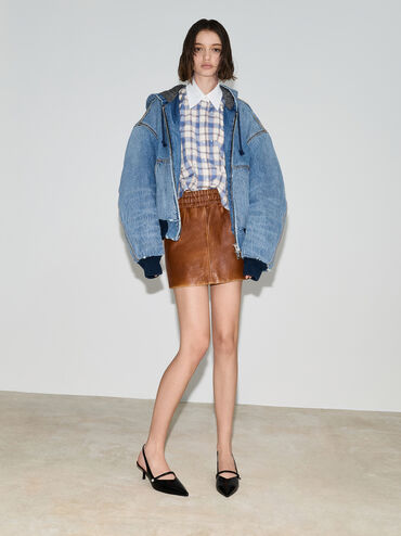 Czółenka Helena z perłową klamrą i niskim obcasem, Black Box, hi-res