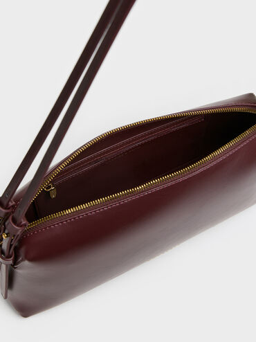 Deyna Double-Strap Shoulder Bag, Wineberry Red, hi-res