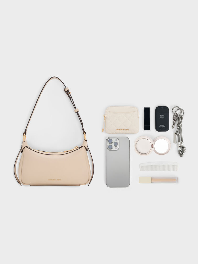 Calla Mini-Schultertasche, Hafer, hi-res