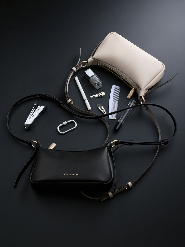Calla Mini-Schultertasche, Schwarz, hi-res