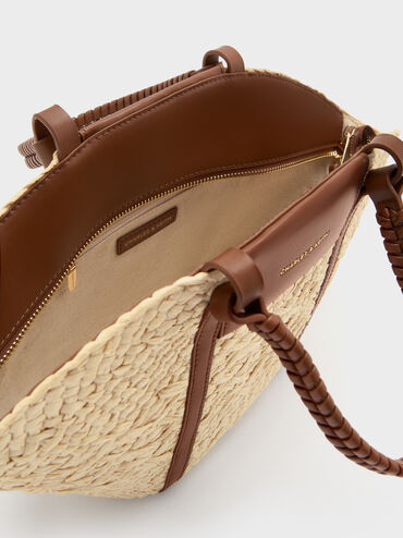 Shalia Raffia Basket Bag, Natural Raffia, hi-res