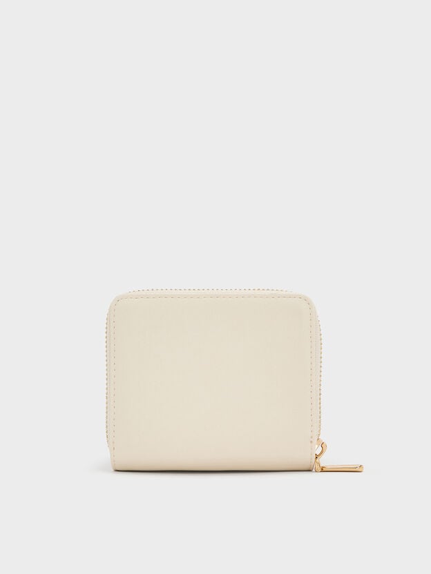 Finley Zip-Around Small Wallet, Cream, hi-res