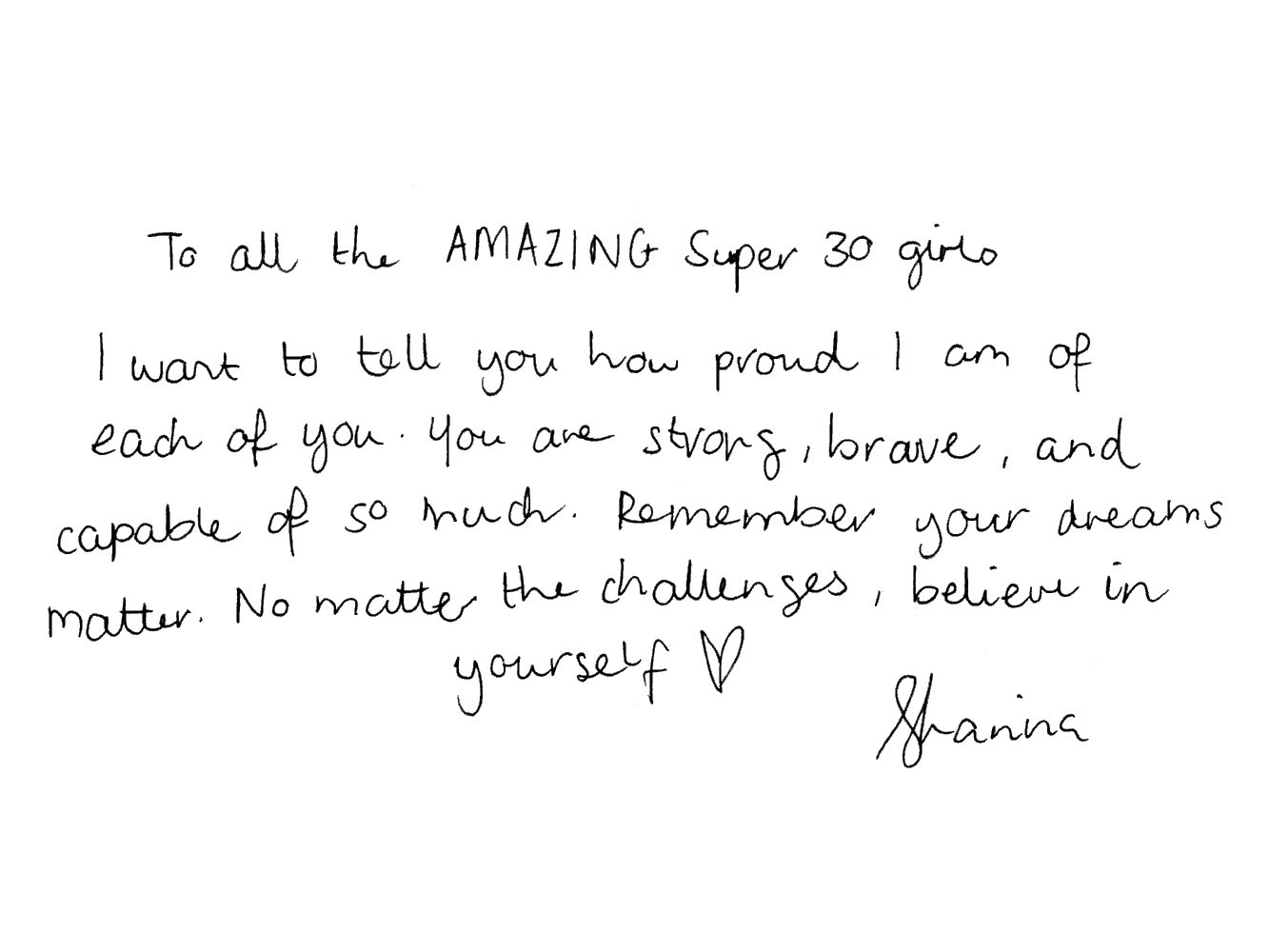 Shanina’s message - CHARLES & KEITH