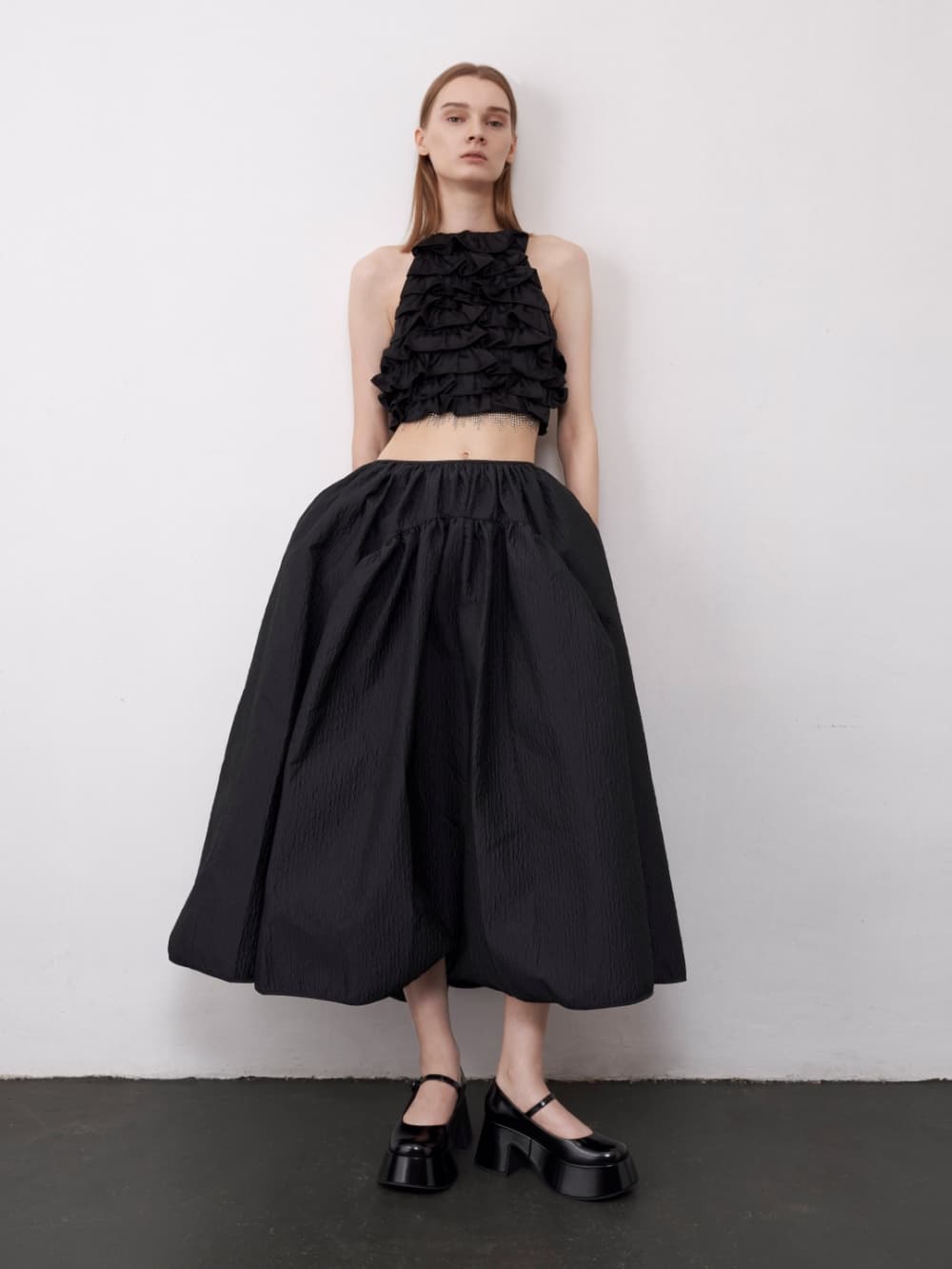 Women’s black platform mary janes - CHARLES & KEITH