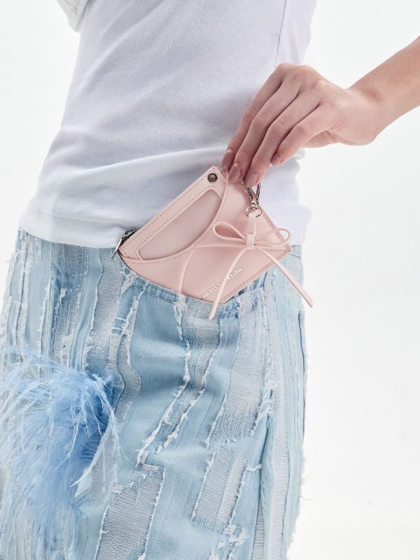 Hazel Kartenetui mit Schleife - Zartrosa - CHARLES & KEITH