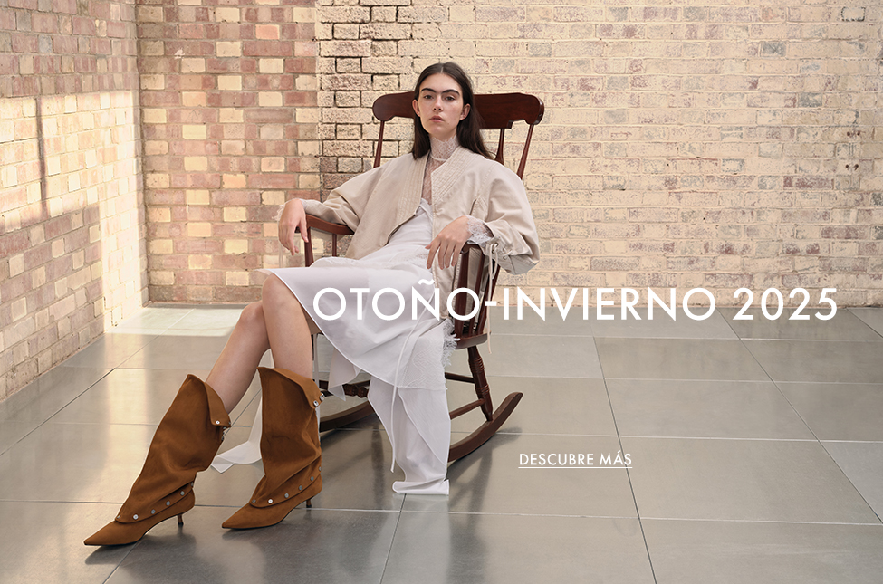 Botas hasta la rodilla convertibles en antelina con tachuelas y con tacón chupete Gael - Marrón - CHARLES & KEITH