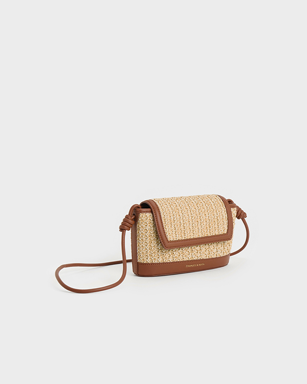 Women’s Multi Sabine Raffia Knotted-Strap Bag - CHARLES & KEITH