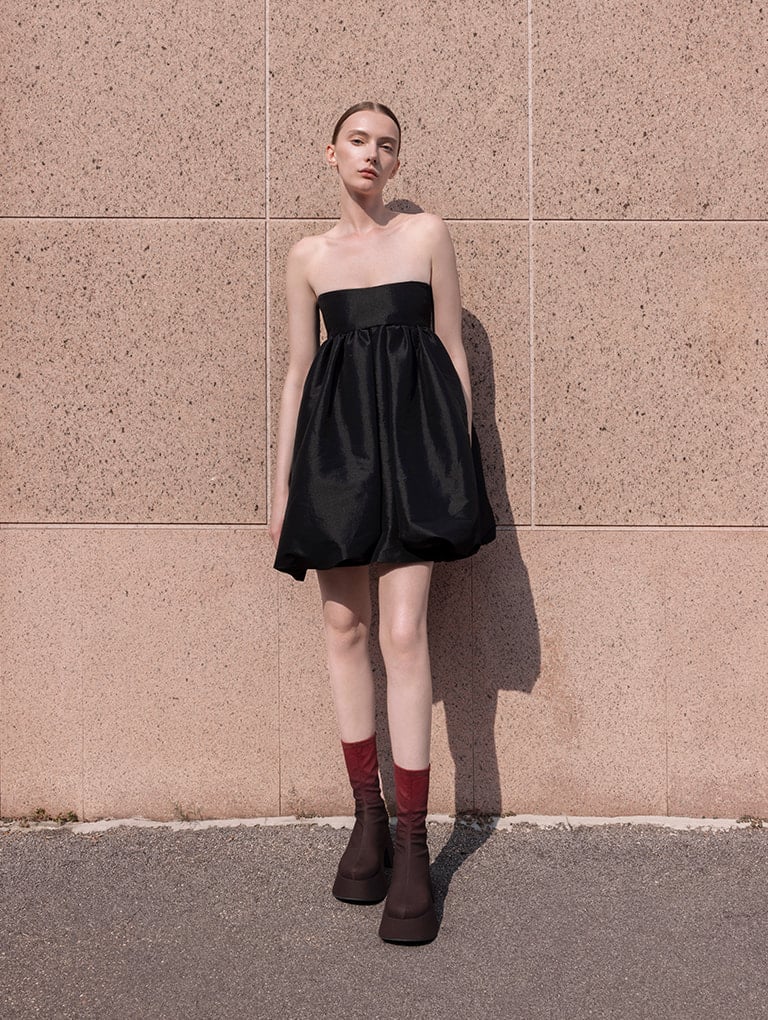 Women's Rubina ombre platform calf boots - CHARLES & KEITH