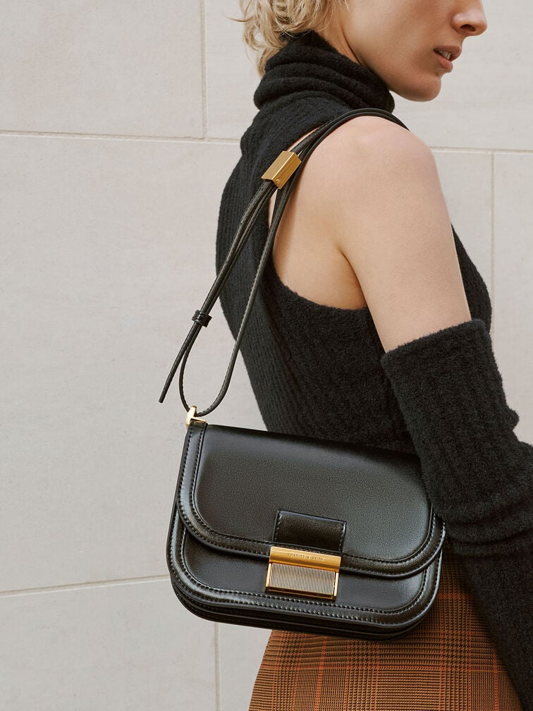 Women’s Charlot bag in black - CHARLES & KEITH