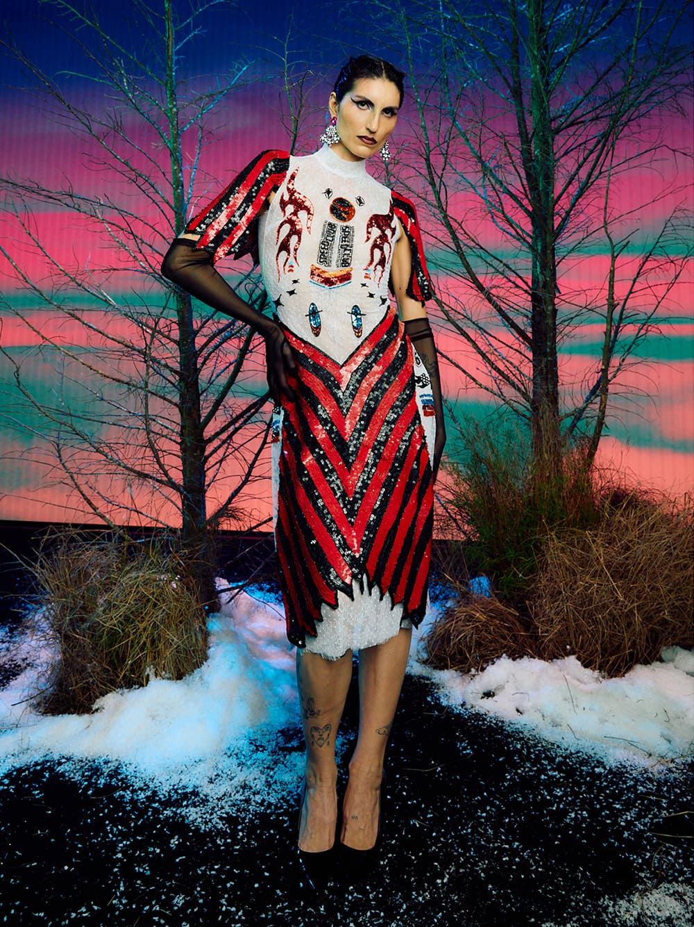 Women’s Kyra Leather Pointed-Toe Pumps in Black Box — CHARLES & KEITH