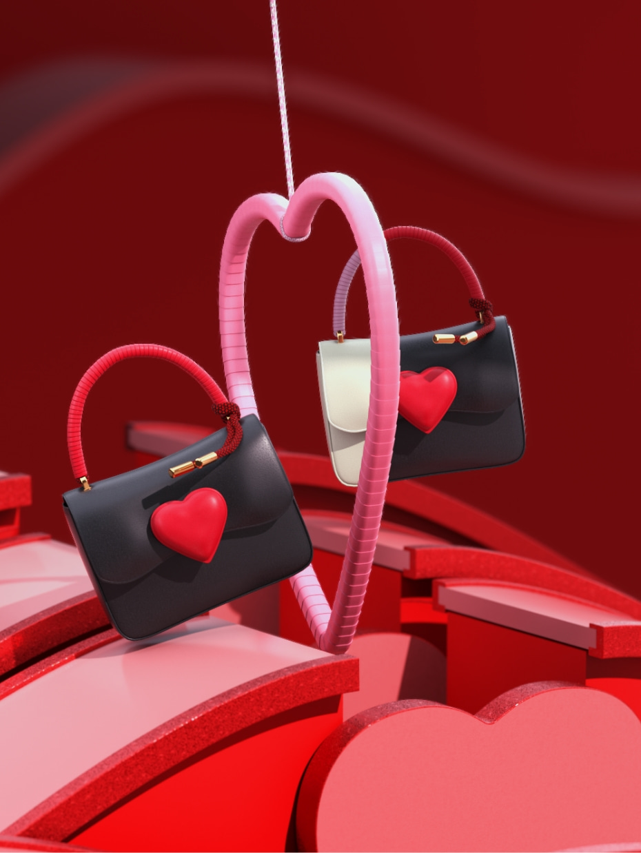 charles and keith valentine bolsa