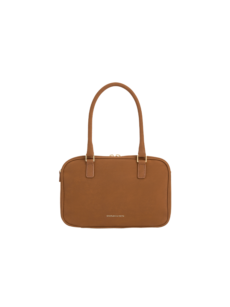 Sianna Recycled Suede Bowling Bag - CHARLES & KEITH