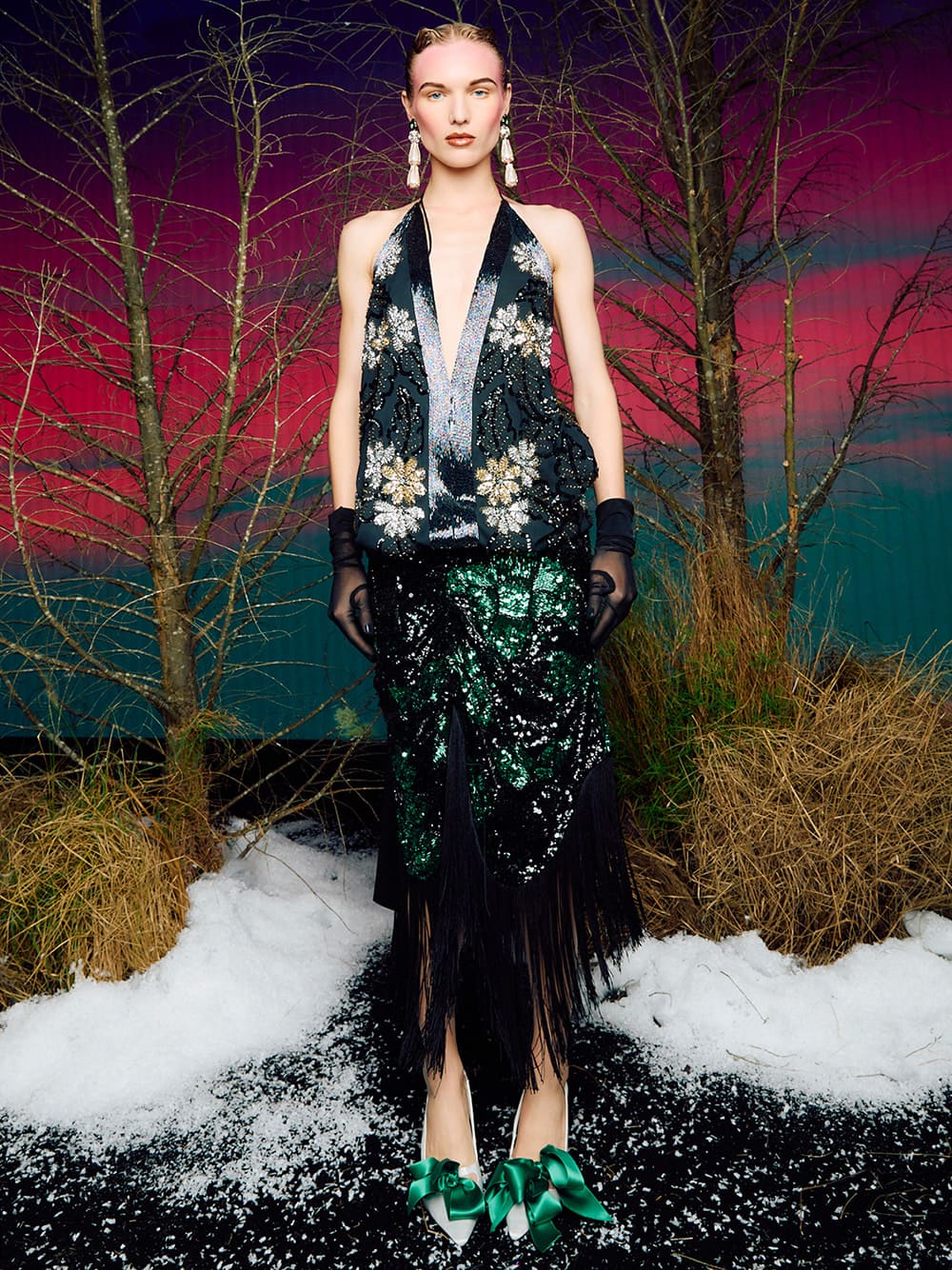 Women’s Jessy Recycled Polyester Bow Slingback Pumps in White — CHARLES & KEITH