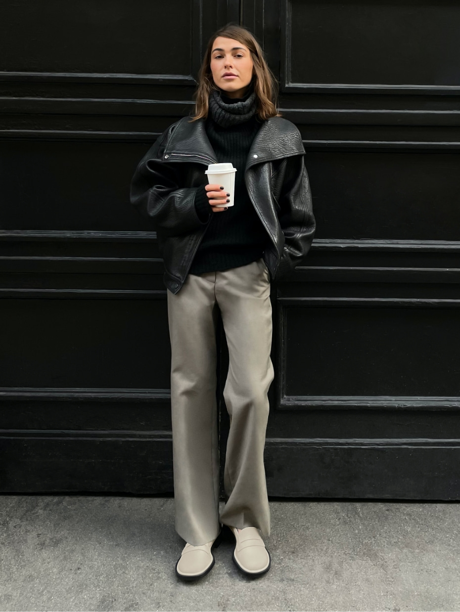 Women’s Rumi leather penny loafers, as seen on Sophia Roe - CHARLES & KEITH