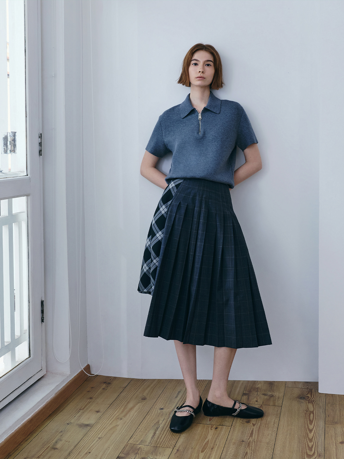 Mary Janes in vernice con doppio cinturino - Nero vernice - CHARLES & KEITH