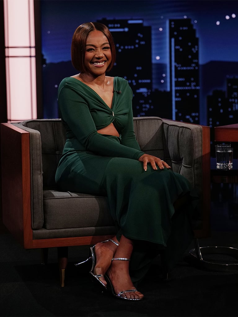 tiffany haddish green dress Tiffany Haddish On Her 2022 Oscars Glam Look (Exclusive)