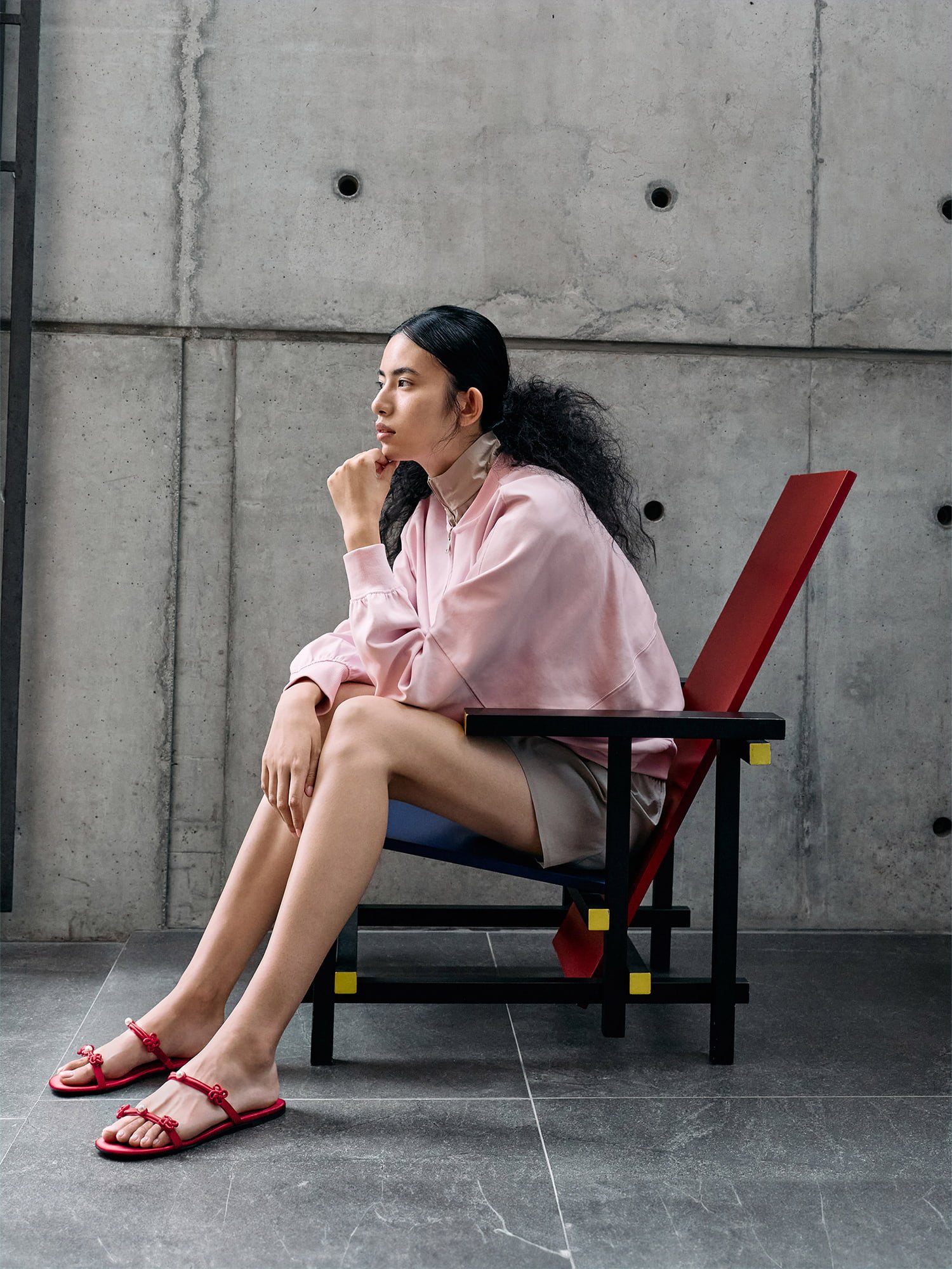 Mules de cuña con tacón moteado y efecto arrugado metalizado - Plateado - CHARLES & KEITH