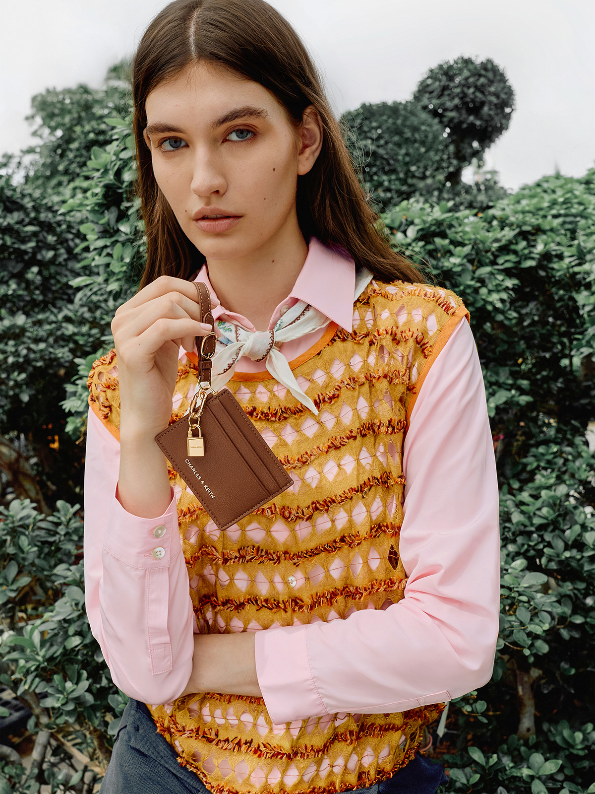 Brick Mini Scottie Canvas Tote Bag - CHARLES & KEITH