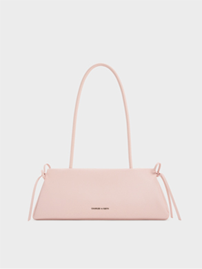 Women’s Hazel Bow Elongated Trapeze Shoulder Bag in Sea Salt Blue – CHARLES & KEITH