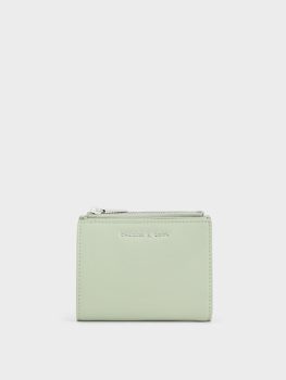 Top Zip Mini Wallet - Mint Green