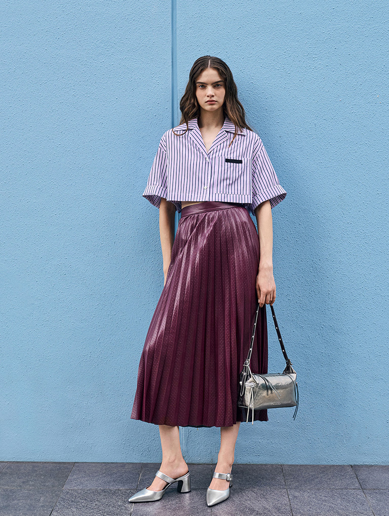 Xylia Shoulder Bag in pewter – CHARLES & KEITH