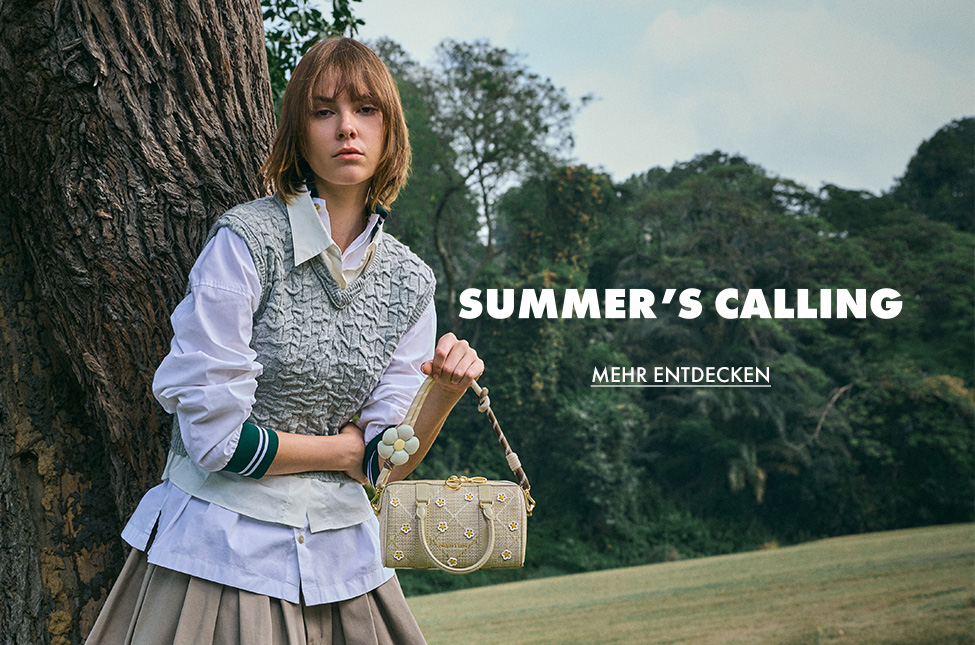 Pale Olive Philomena Raffia Flower Bowling Bag - Charles & Keith