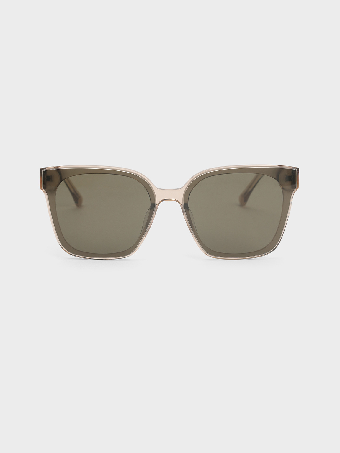 Beige Freya Square Sunglasses - Beige - Accessories - CHARLES