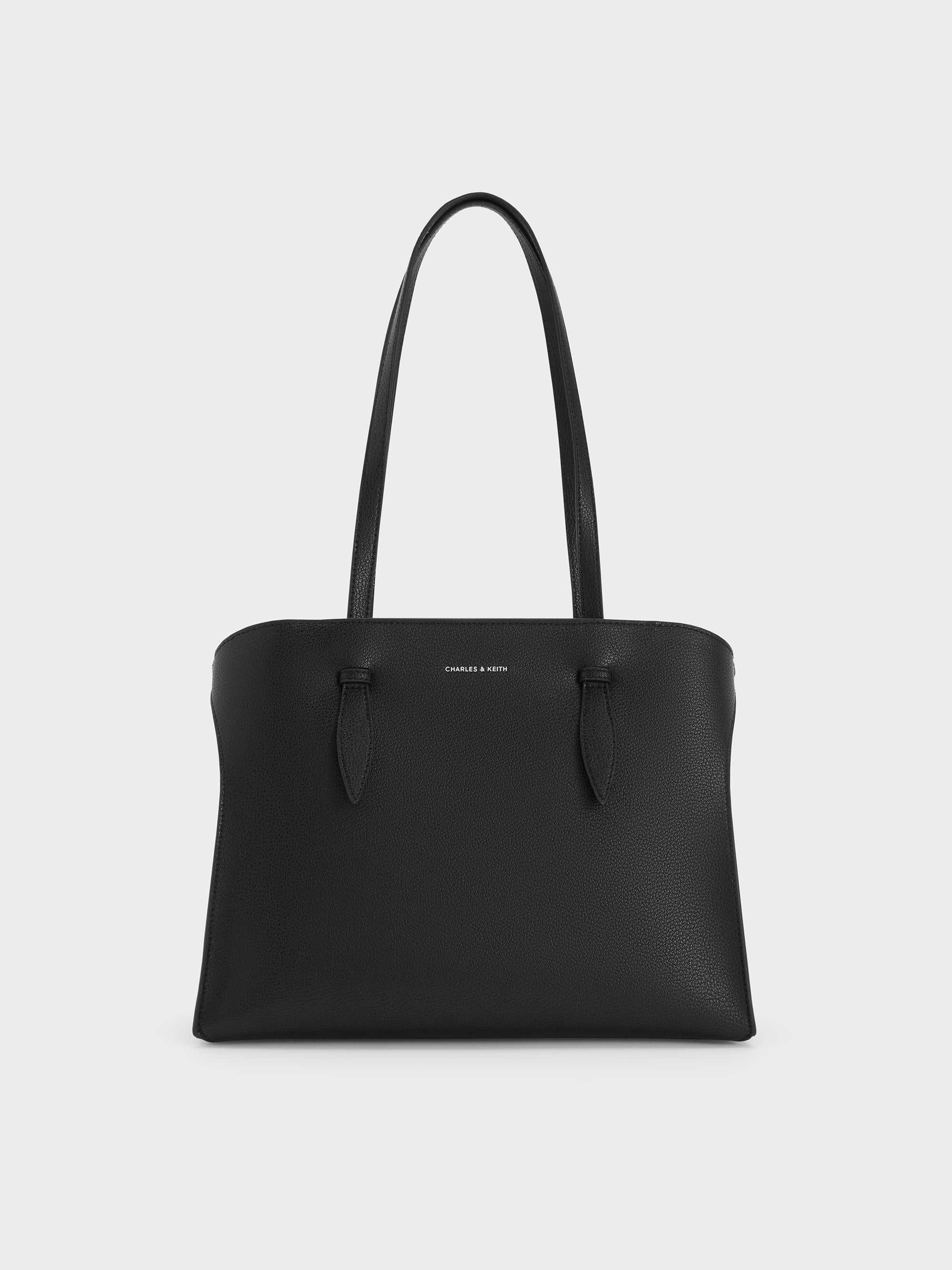 Noir Allyn Elongated-Handle Tote Bag - Noir - CHARLES & KEITH NL