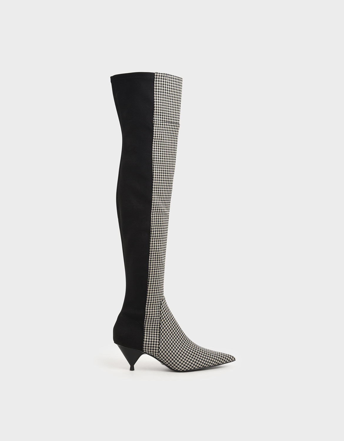 swarovski crystal thigh high boots