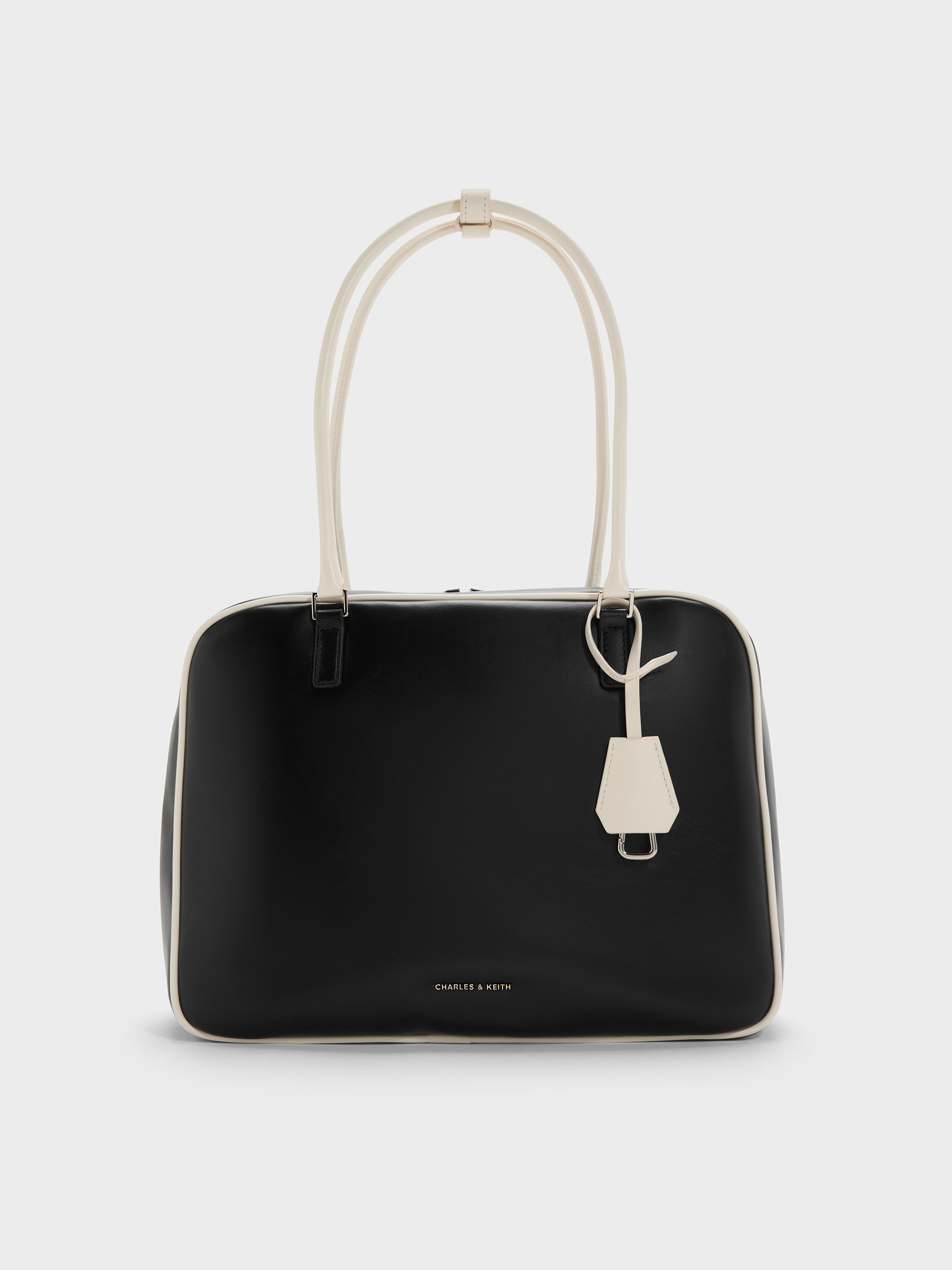 Charles & Keith - Sac bowling large bicolore Sianna - Charles & Keith - Modalova