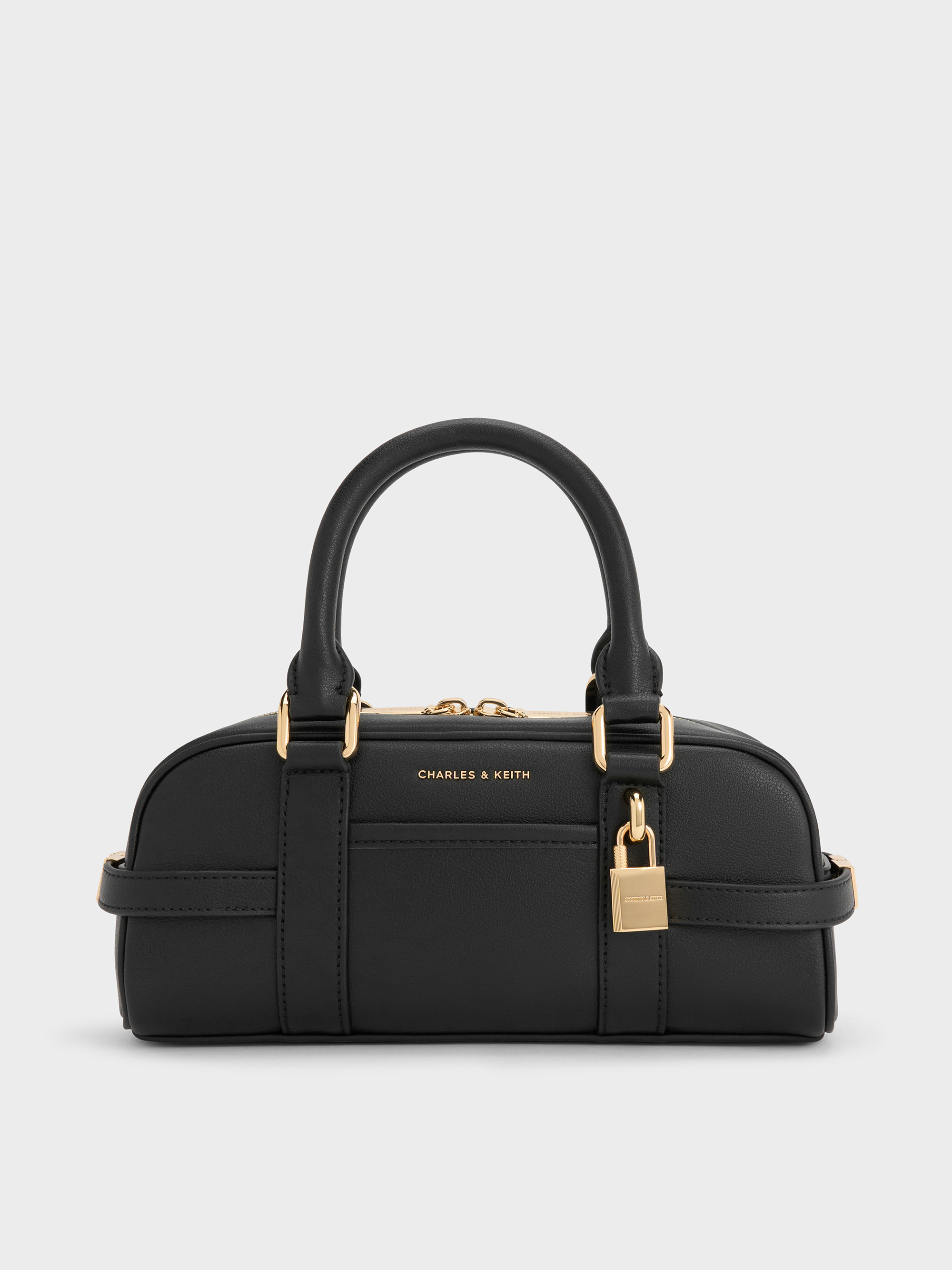 Black Scottie Bowling Bag - Black - Bags - CHARLES & KEITH BE