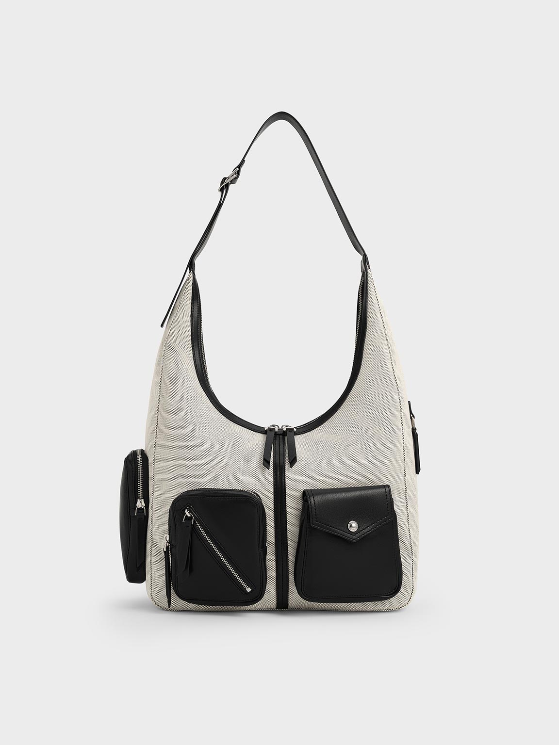 Charles & Keith - Sac hobo en toile à poches multiples Thora - Charles & Keith - Modalova